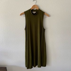UO Silence and noise mock neck swing dress